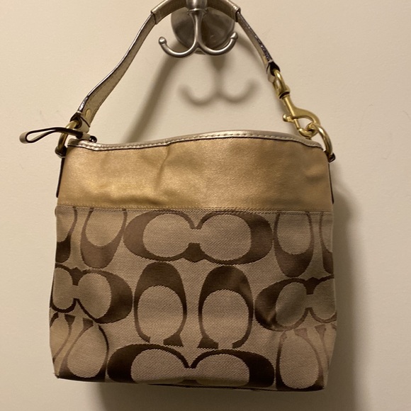 Coach Signature Carly Canvas Bag - Picture 2 of 6
